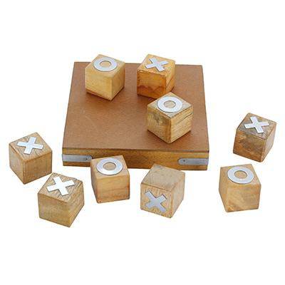 Buy Handmade Wooden Noughts and Crosses | Best Gift Toy for Kids | Shop Verified Sustainable Learning & Educational Toys on Brown Living™