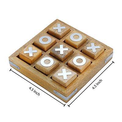 Buy Handmade Wooden Noughts and Crosses | Best Gift Toy for Kids | Shop Verified Sustainable Learning & Educational Toys on Brown Living™