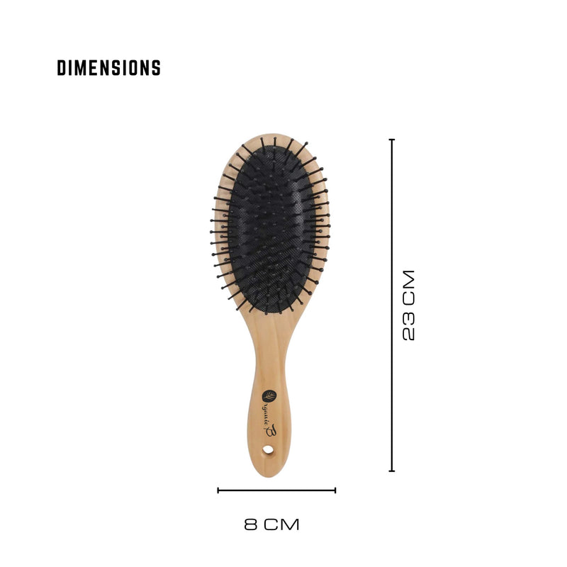 Wooden Nylon Brush Small | Verified Sustainable Hair Brush on Brown Living™