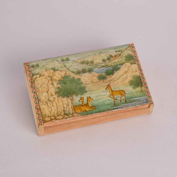 Buy Wooden Pen Drive Box Set With Hand Painted Miniature Art | Shop Verified Sustainable Tech Accessories on Brown Living™