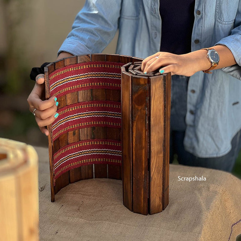 Buy Wooden Runner Place Mat | Walnut Colour | Foldable | Stain-Proof | Shop Verified Sustainable Table Essentials on Brown Living™