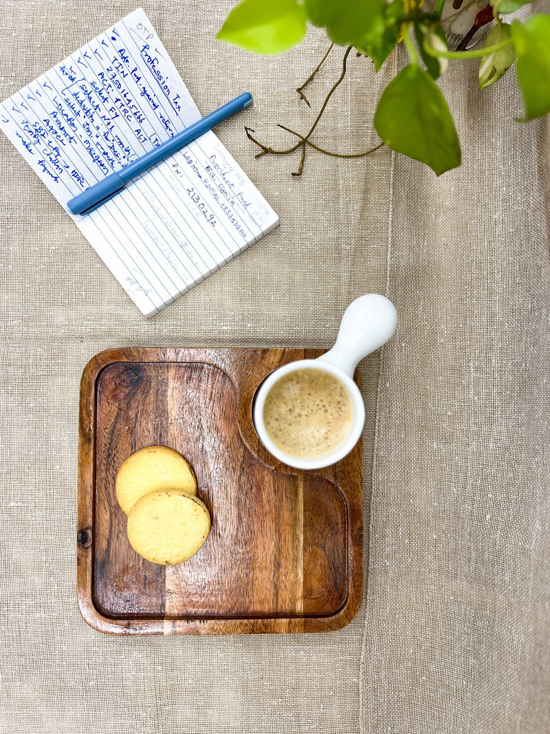 Wooden Serving Platter | Made of Acacia Wood | Verified Sustainable Trays & Platters on Brown Living™