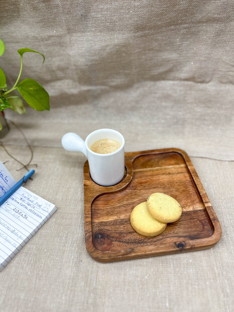 Wooden Serving Platter | Made of Acacia Wood | Verified Sustainable Trays & Platters on Brown Living™