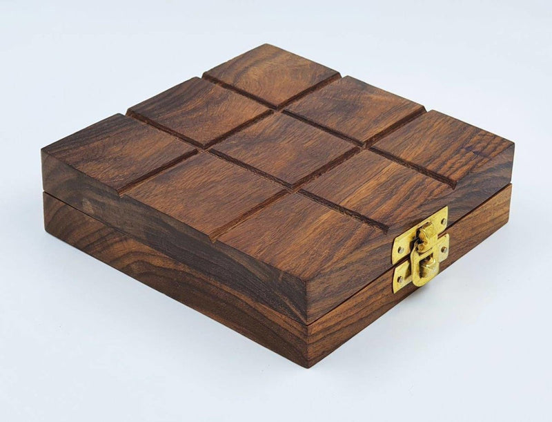 Buy Wooden Tic Tac Toe & Solitaire Board Game | Travel Board Game | Shop Verified Sustainable Learning & Educational Toys on Brown Living™