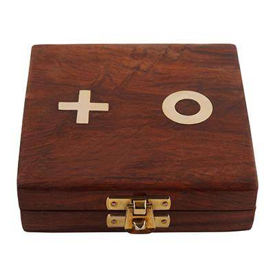 Buy Wooden Tic Tac Toe- Unique Handmade Quality | Family Board Games | Shop Verified Sustainable Learning & Educational Toys on Brown Living™